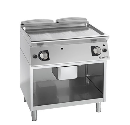 FRY TOP A GAS EN UNIDAD ABIERTA - PLACA LISA CROMADA UNIKA700